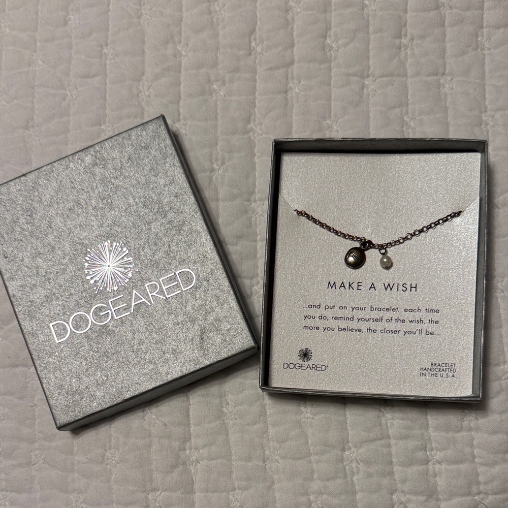Dogeared Silver Make A Wish Bracelet